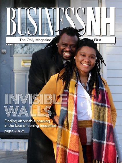 Februayr 2022 cover of Business NH Magazine