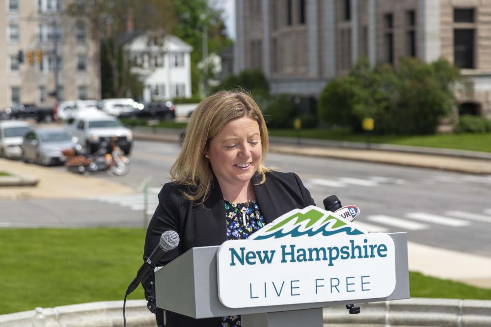 Lori Harnois at press conference