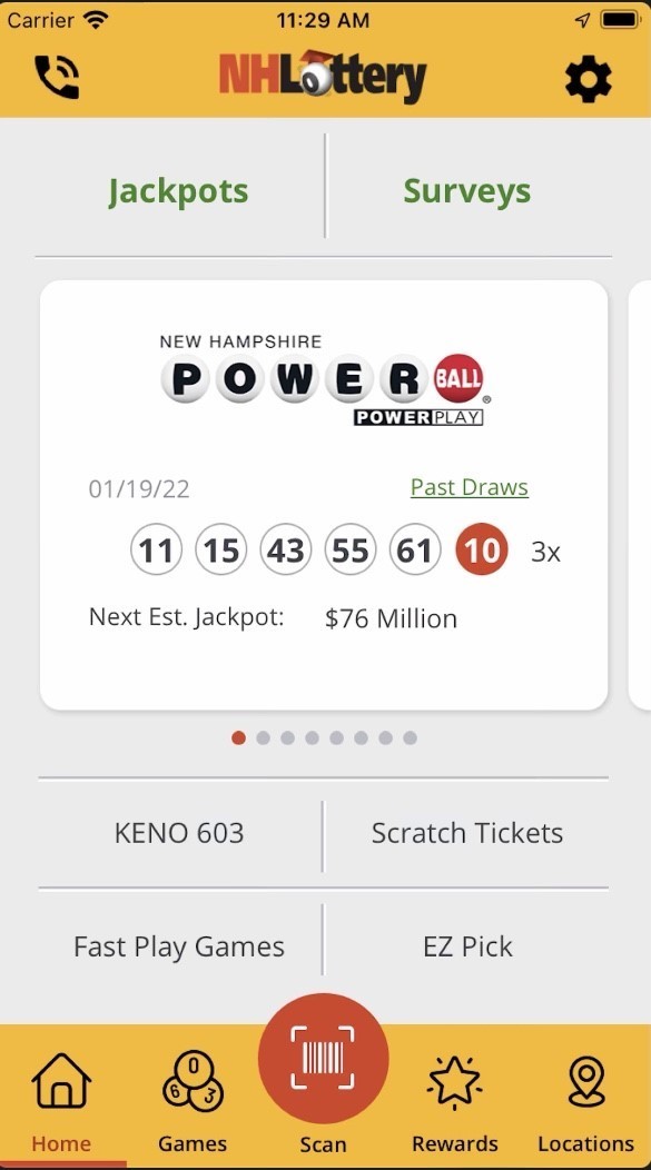 NH Lottery Launches Mobile App  